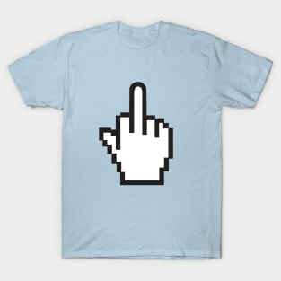 Pixelated Middle Finger T-Shirt T-Shirt